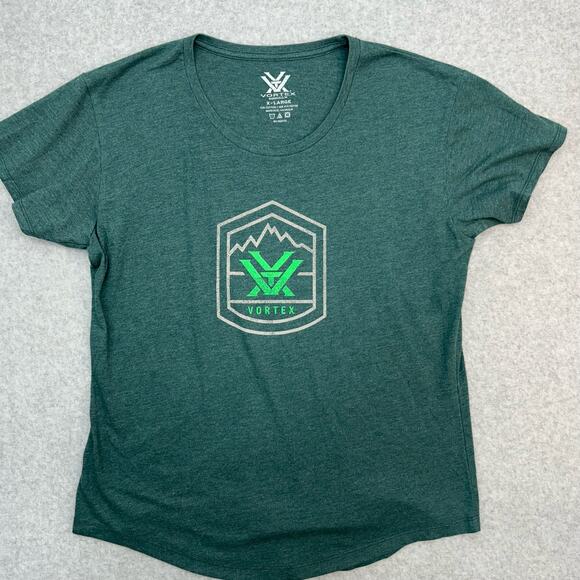 Vortex Fitted Short Sleeve Tshirt Green Women’s XL - Picture 1 of 7